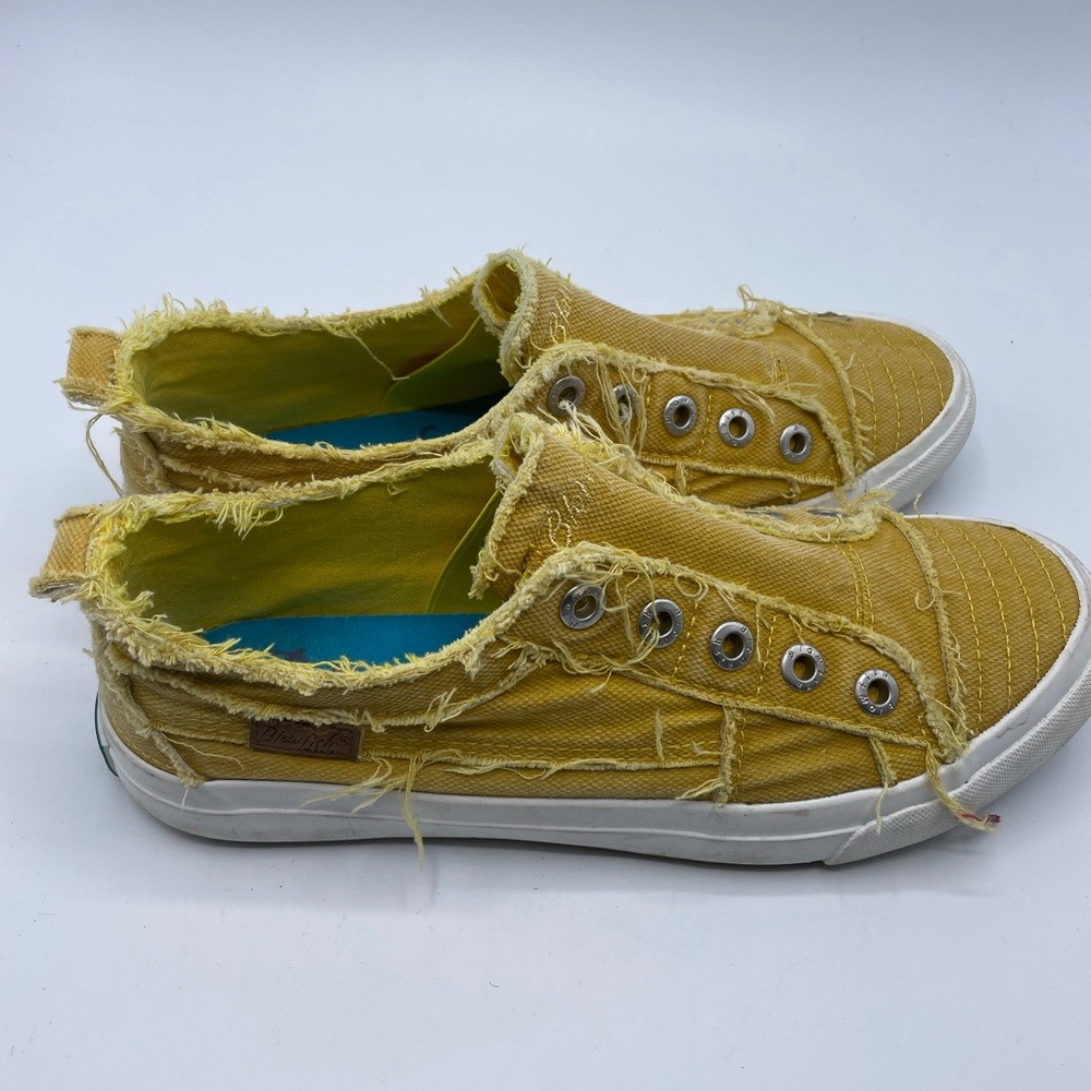Blowfish Malibu Yellow Canvas Sneakers - Picture 3 of 5